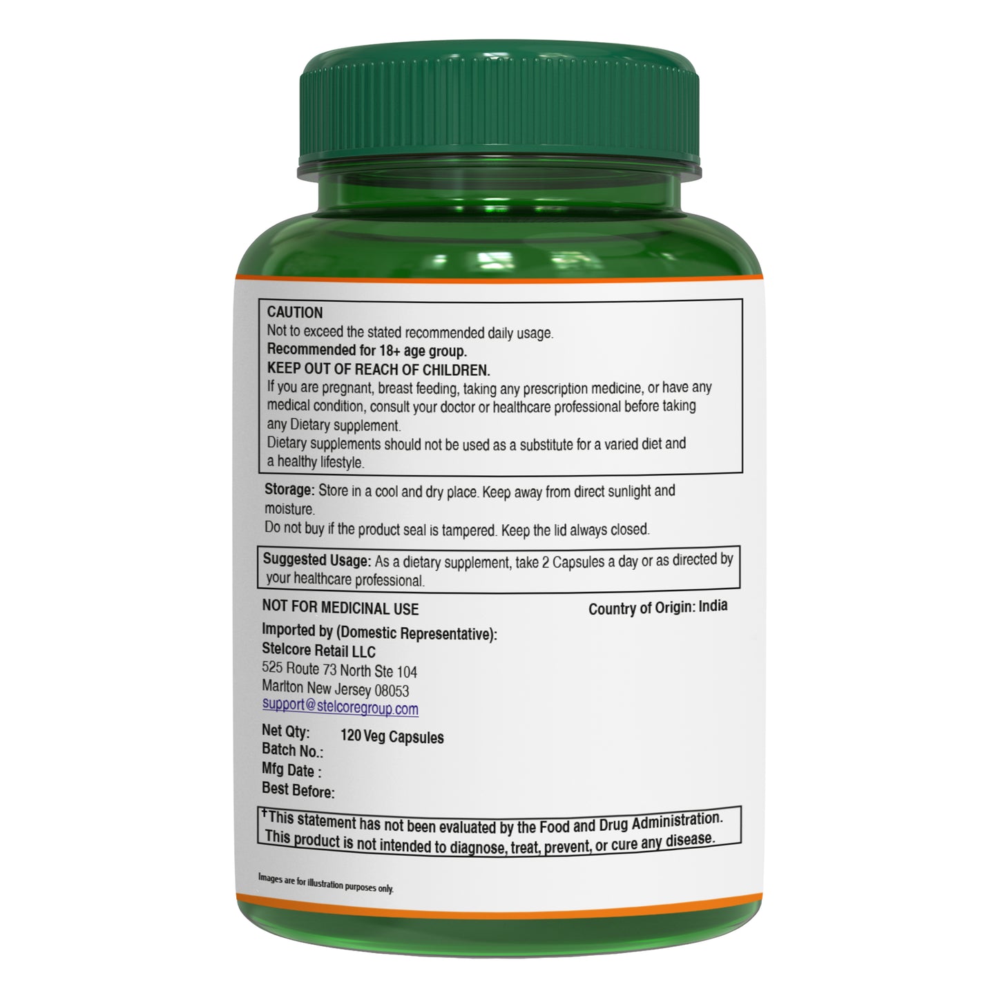 Amla Extract (Indian Gooseberry) Capsules – 1000 mg | Immune Support, Skin & Hair Health | Rich in Vitamin C & Antioxidants