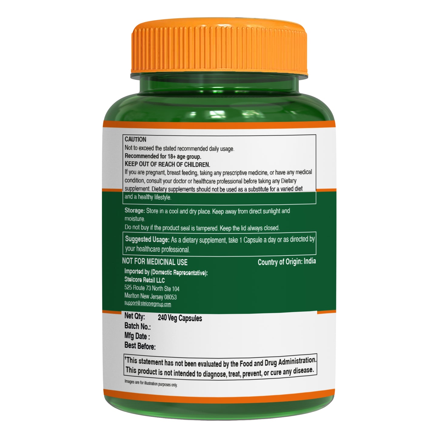 Pure Nutrition Zinc Methionine + Copper Dietary Supplement – 45.7 mg | 240 Veg Capsules