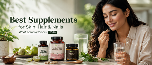 Amla extract and natural ingredients for healthy hair and glowing skin