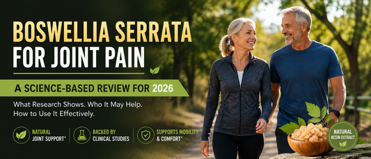 Middle-aged adults walking comfortably in a park illustrating Boswellia serrata for joint pain support