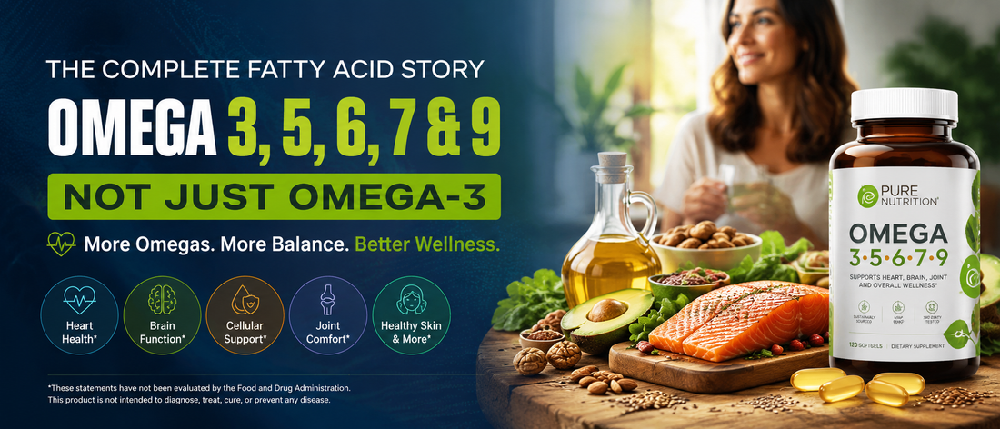 Healthy middle-aged adults enjoying omega-rich foods to support heart health.
