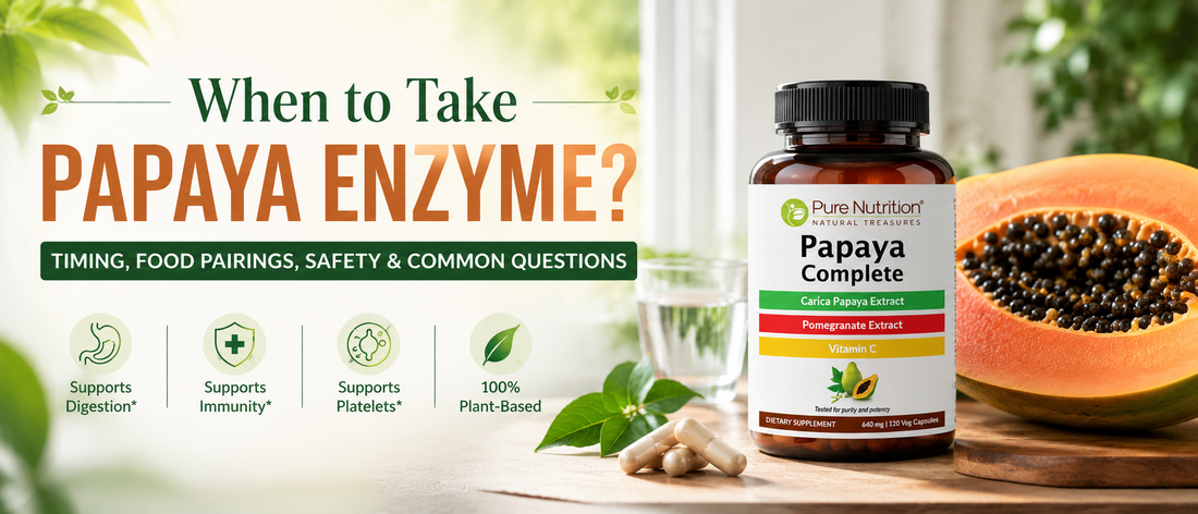 Woman considering when to take papaya enzyme with a healthy meal