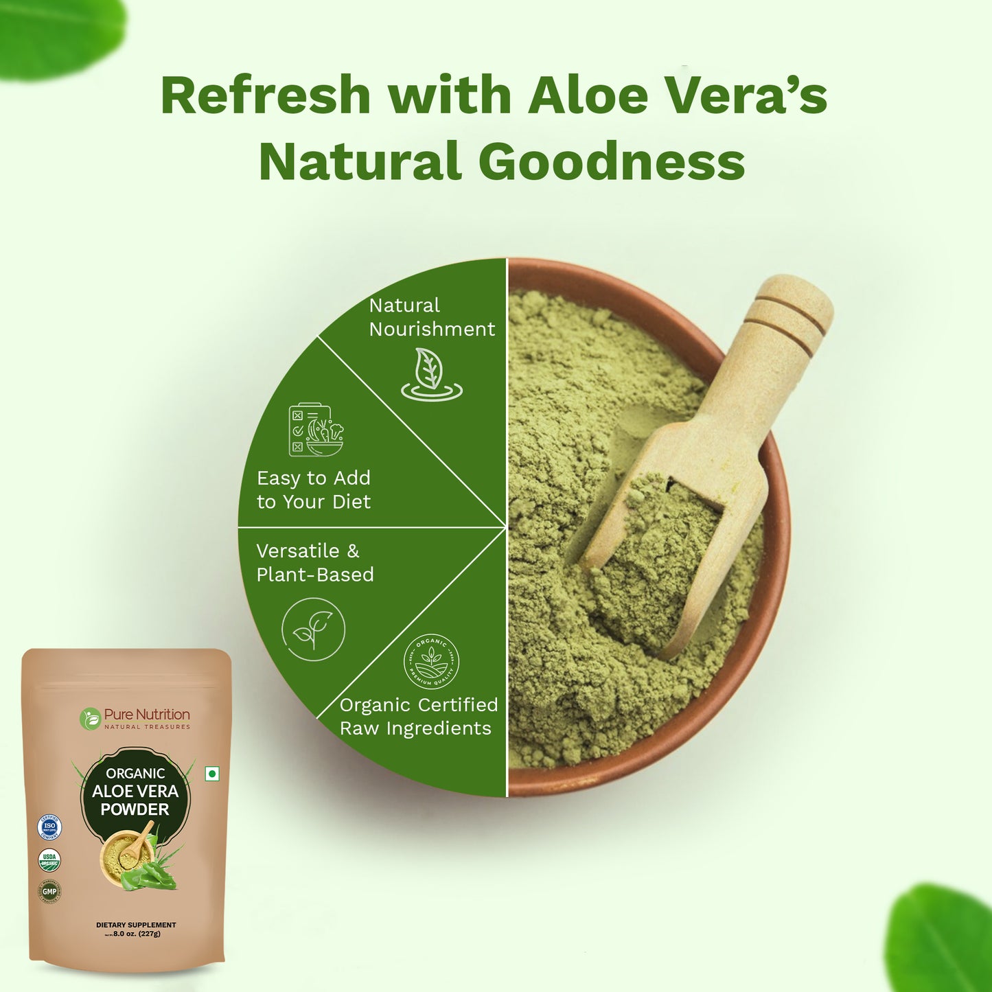 Pure Nutrition Organic Aloe Vera Powder | 227 g