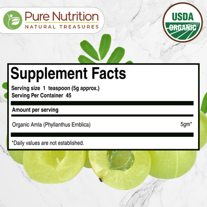 Pure Nutrition Organic Amla Powder | 227 g