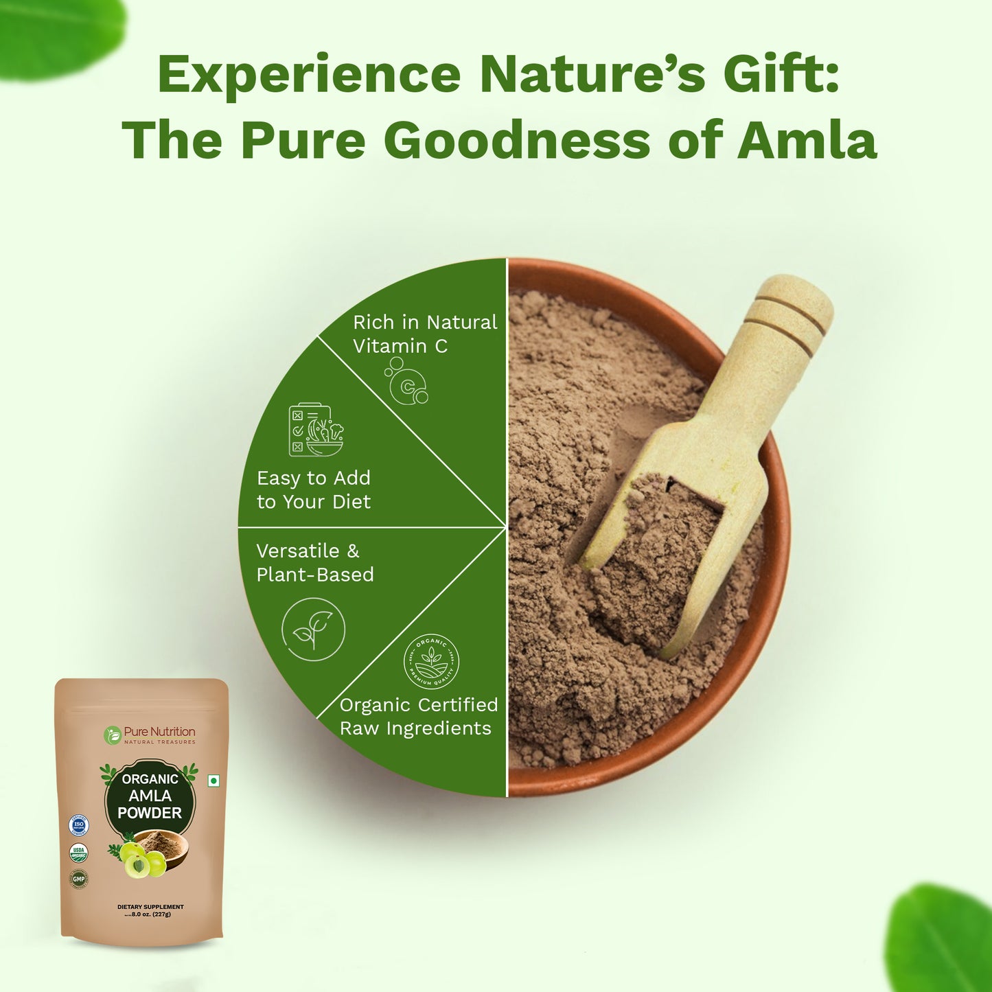 Pure Nutrition Organic Amla Powder | 227 g