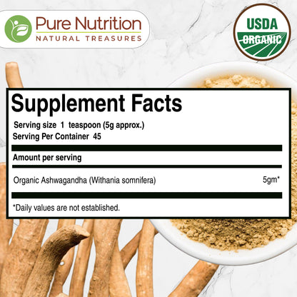 Pure Nutrition Organic Ashwagandha Powder