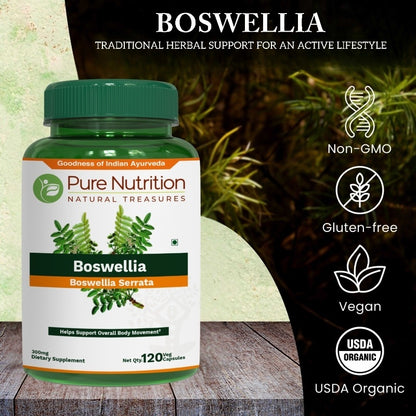 Boswellia Serrata Extract Capsules - High Potency Joint Support & Healthy Inflammation Response