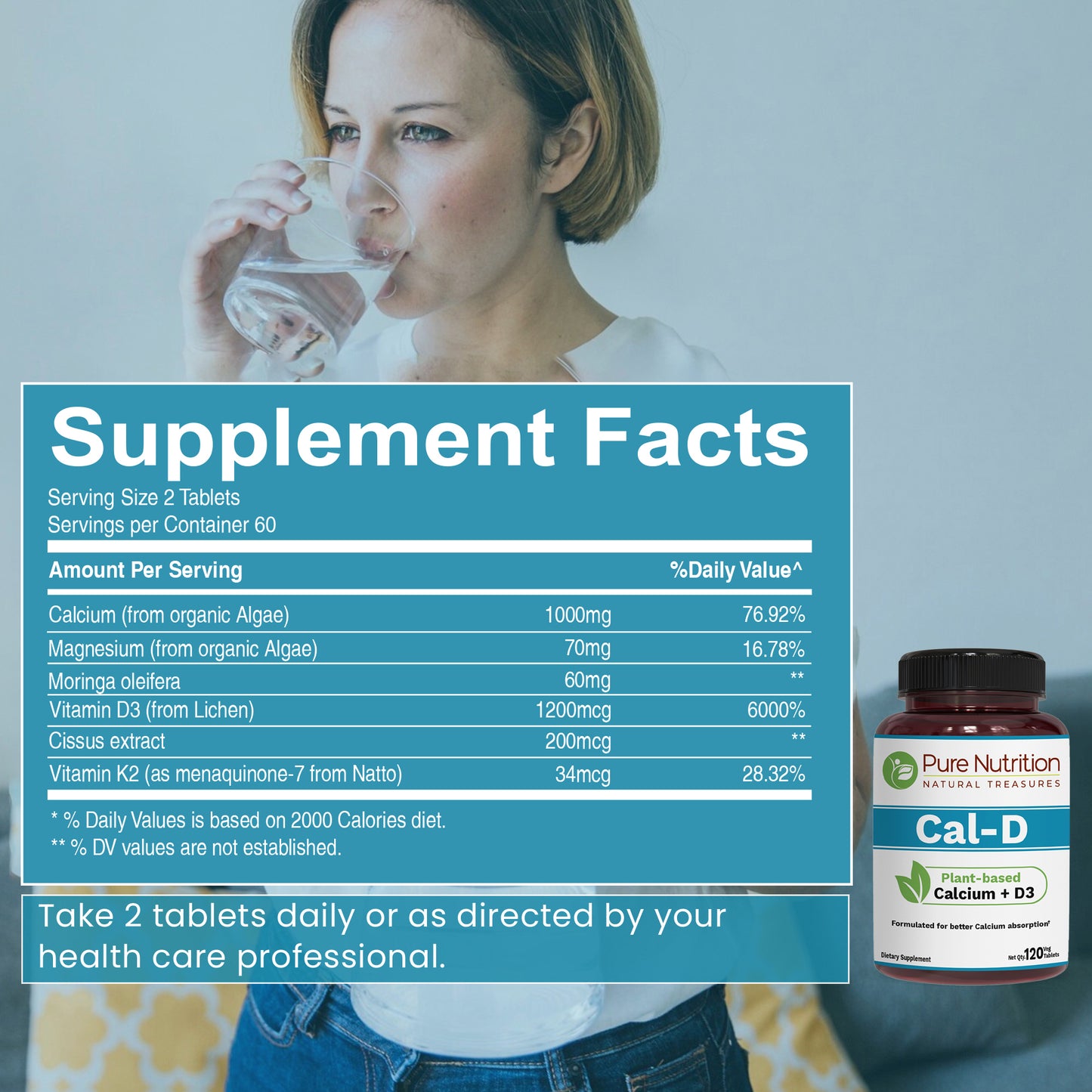Plant-Based Calcium + D3 Tablets