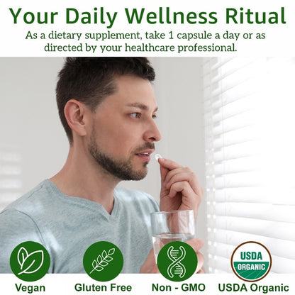 Giloy Extract Capsules – 500 mg (Guduchi) | Immune Support, Antioxidant & Herbal Wellness Supplement