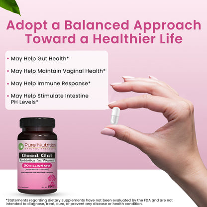 Pure Nutrition Good Gut – Probiotics for Women