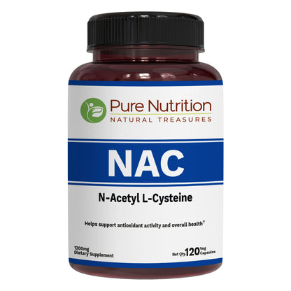 Pure Nutrition NAC – 1200mg (120 Veg Capsules)