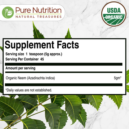 Pure Nutrition Organic Neem Powder | 227 g
