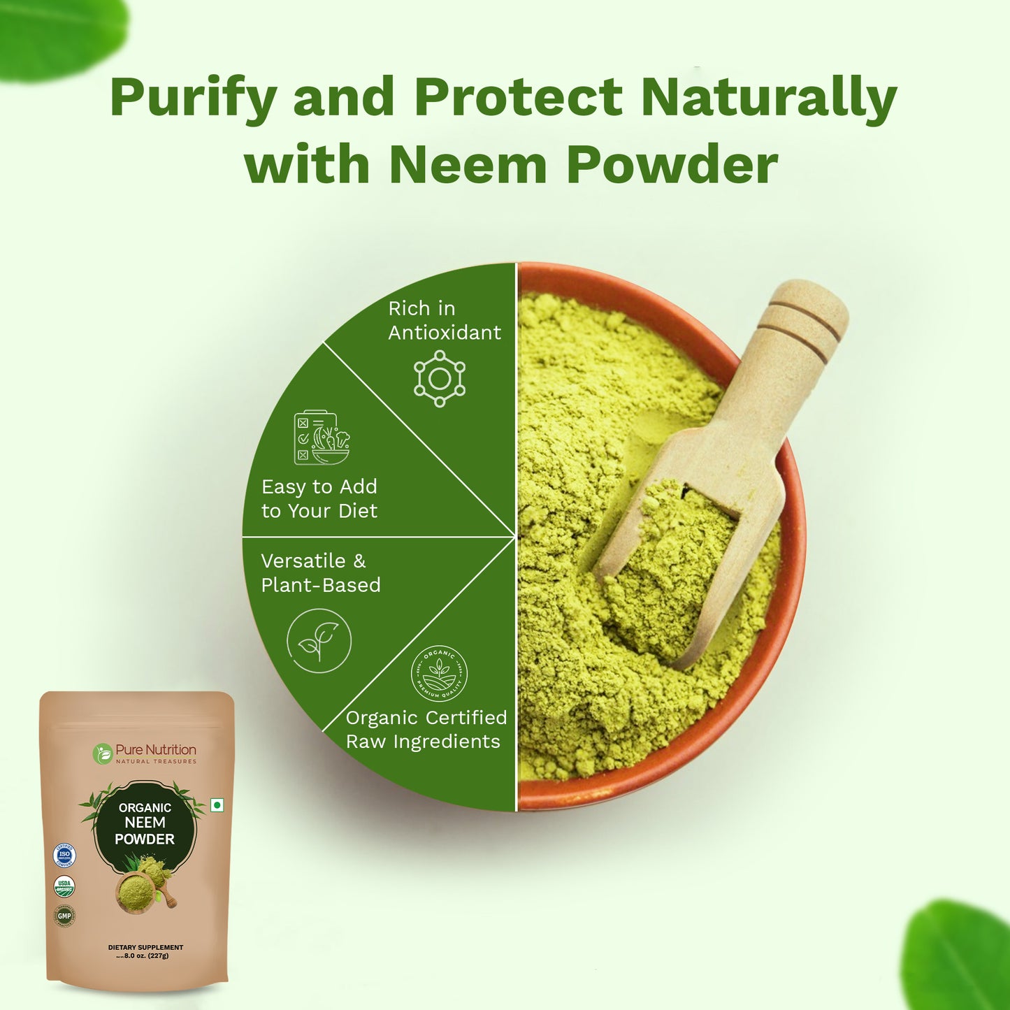 Pure Nutrition Organic Neem Powder | 227 g