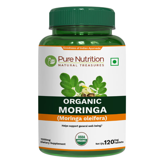 Pure Nutrition Organic Moringa Tablets – 1200 mg