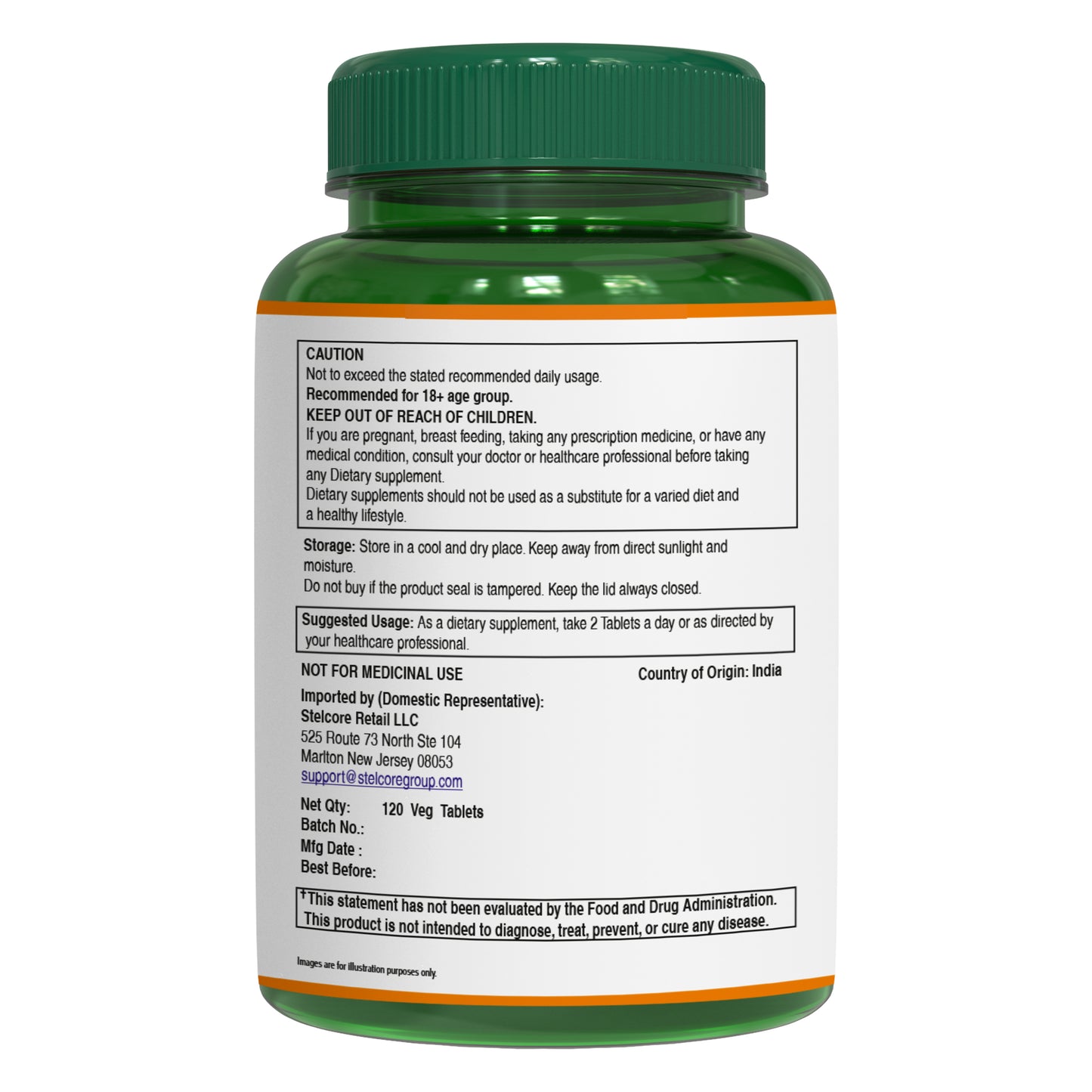 Pure Nutrition Organic Triphala 120 Veg Tablets