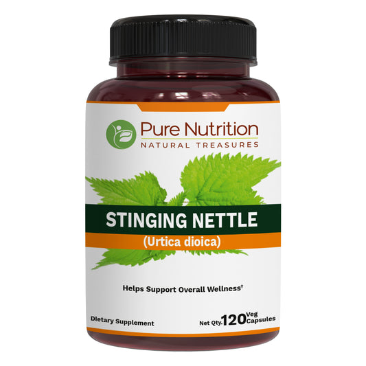 Pure Nutrition Stinging Nettle 120 Veg Capsules | Herbal Supplement for Overall Wellness