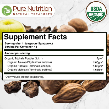 Pure Nutrition Organic Triphala Powder | 227 g