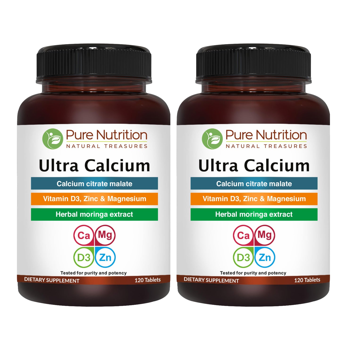 Ultra Calcium Citrate 1000mg - High Absorption Calcium Supplement with Vitamin D, Zinc & Magnesium