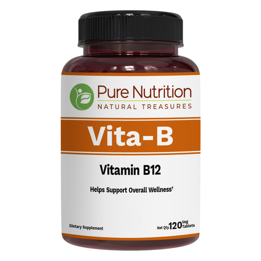 Pure Nutrition Vita-B – Vitamin B12 (Methylcobalamin) | 120 Veg Tablets